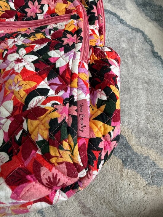 Vera Bradley Campus Backpack and Crossbody Lunchbox Pink Floral Pattern main image 4